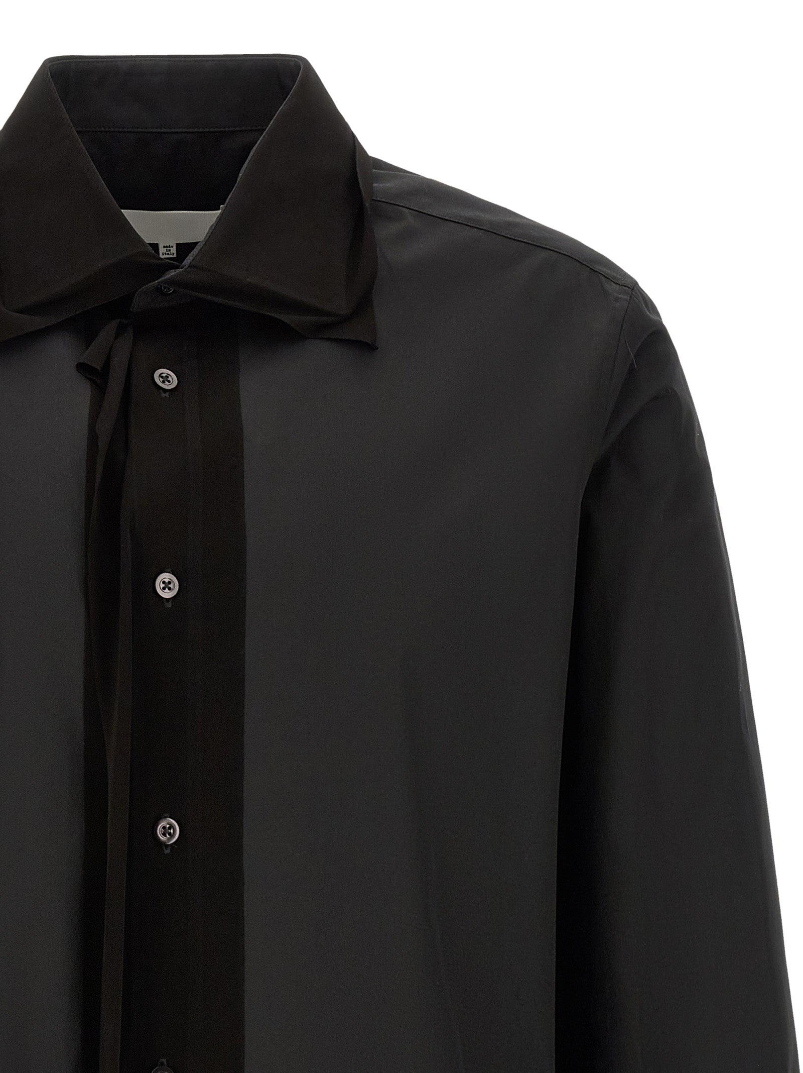 Maison Margiela Black Cotton Blouse