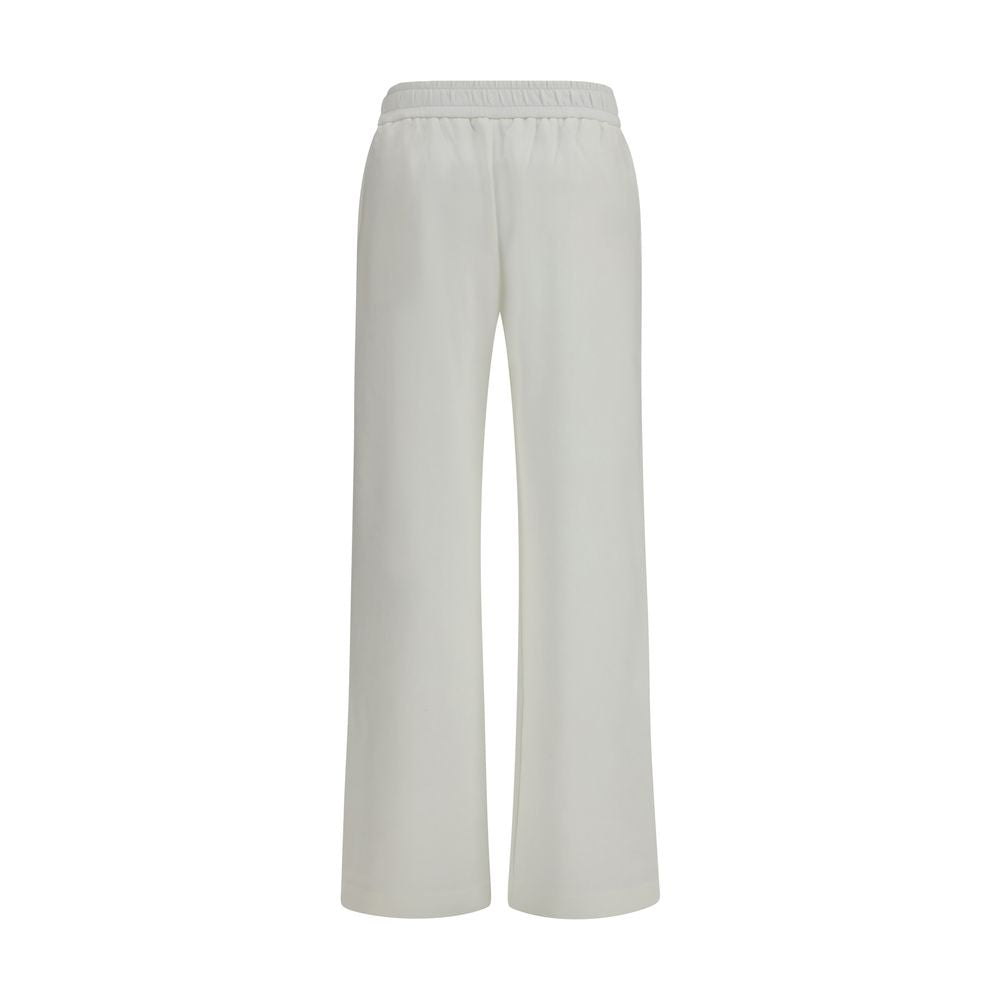 Moncler White Cotton Casual Pants