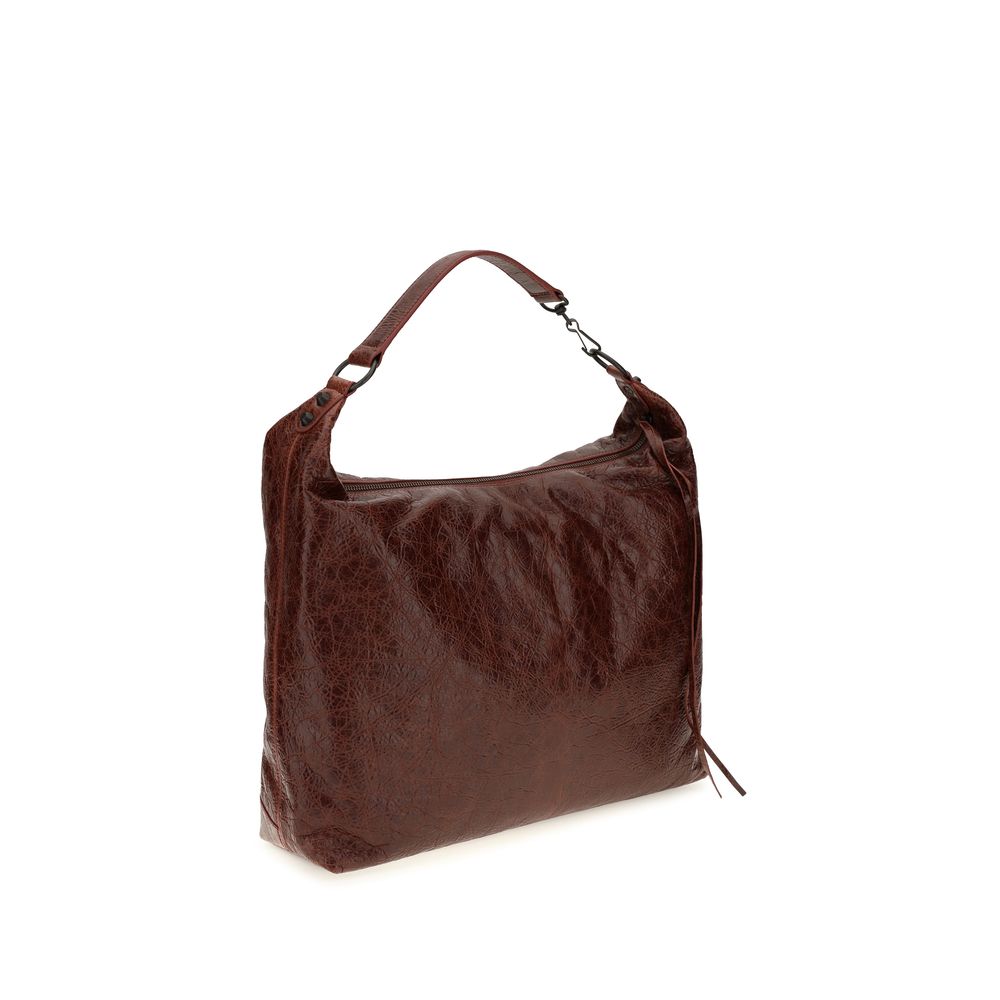 Balenciaga Bordeaux Lamb Ovis Aries Aries Shoulder Bag