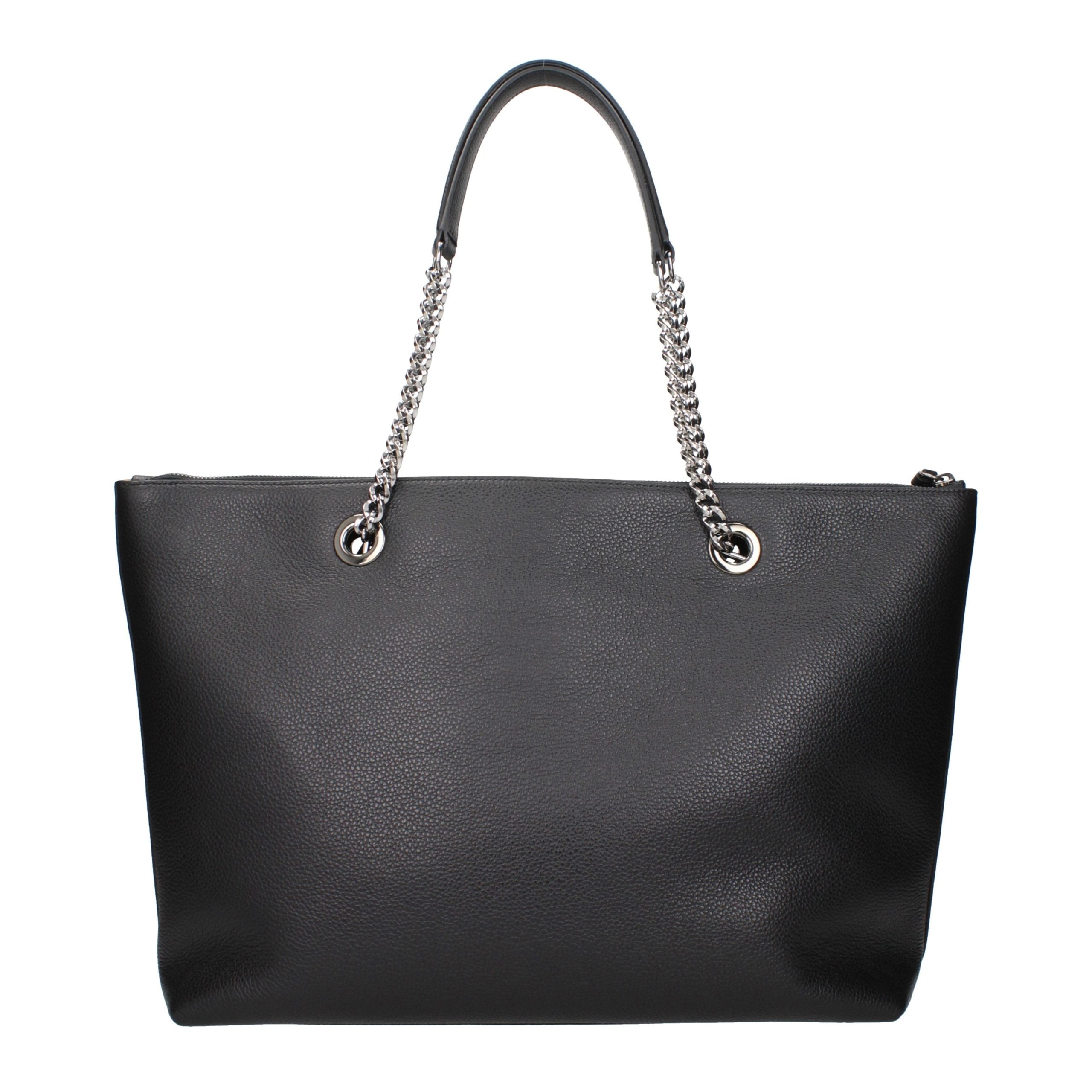 Jimmy Choo Black Leather Shoulder Bag