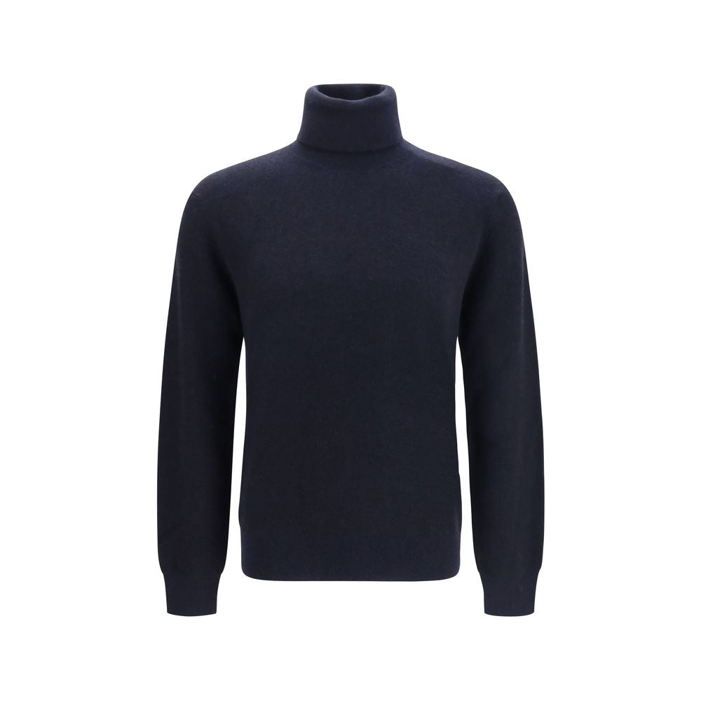 Brioni Blue Cashmere Turtleneck