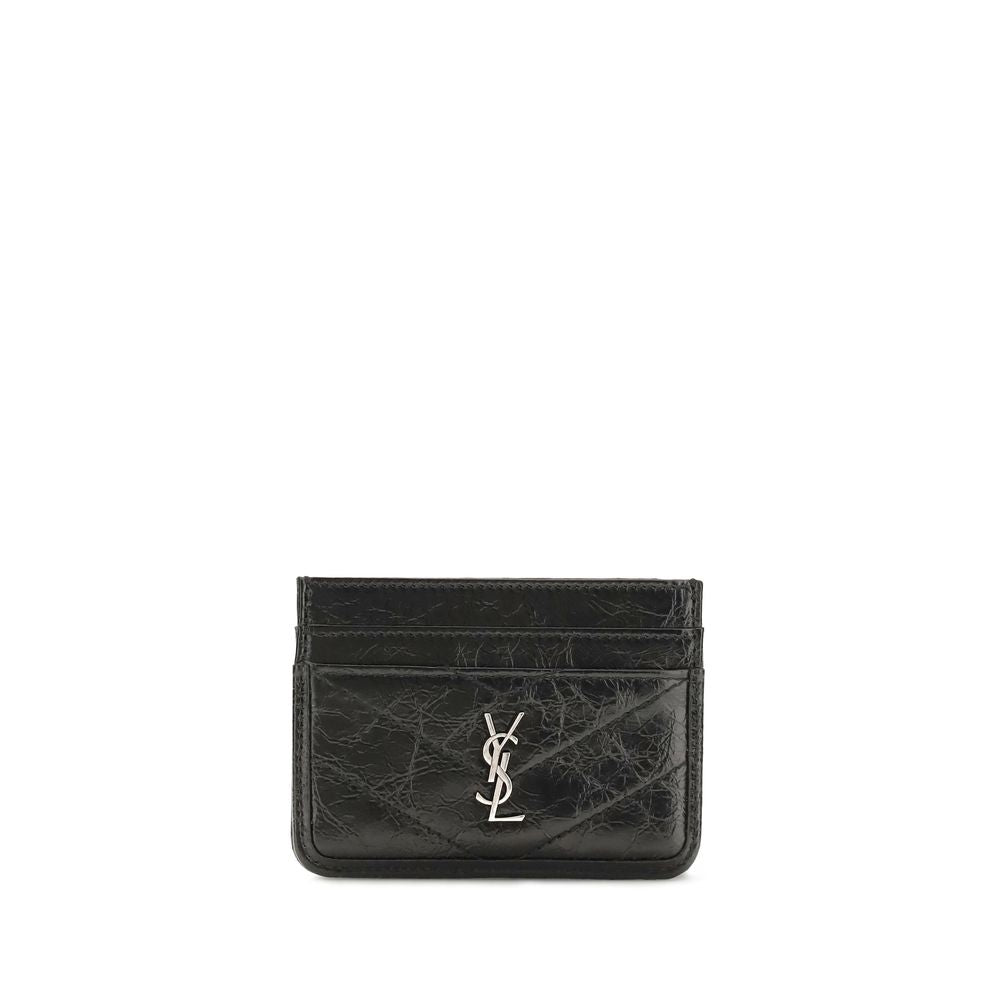 Saint Laurent Black Calf Leather Bos Taurus Wallet