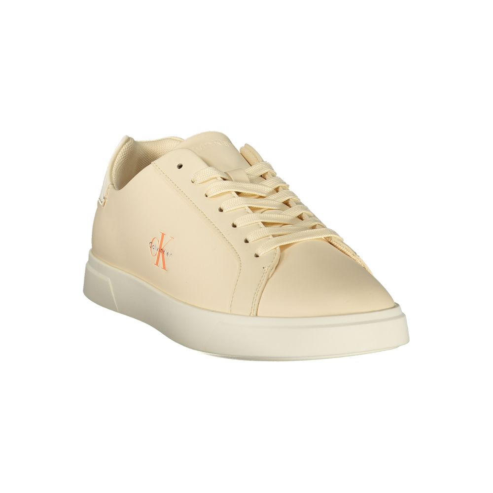 Calvin Klein Beige Polyurethane Women's Sneaker