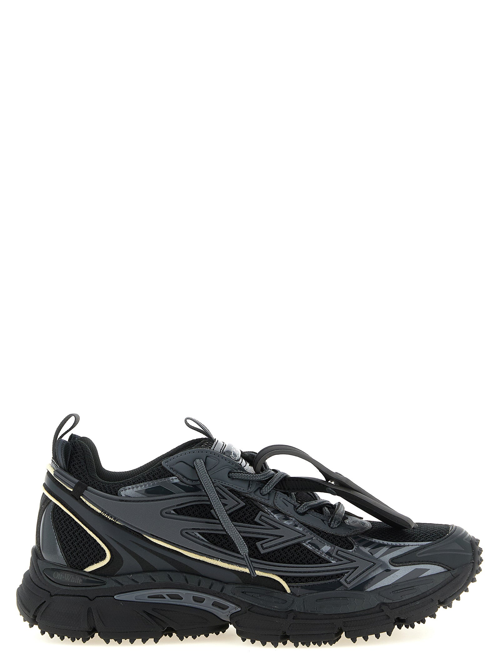 Off-White Black Polyethylene Athletic Sneakers