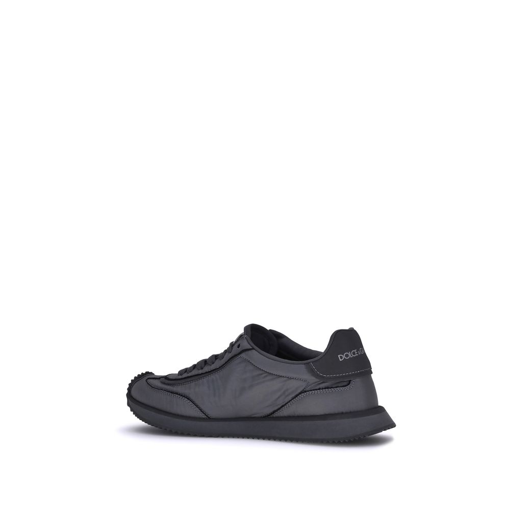 Dolce & Gabbana Black Polyester Athletic Sneakers