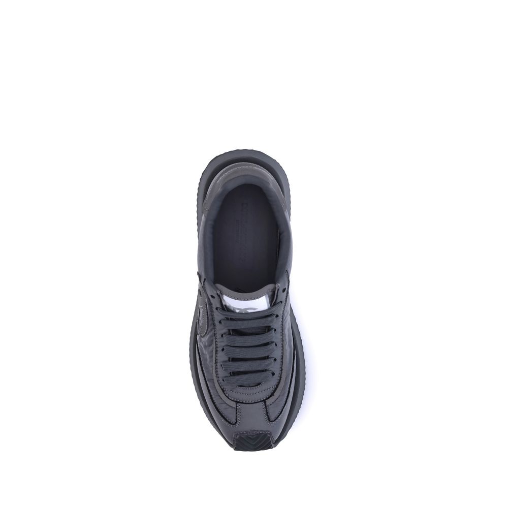 Dolce & Gabbana Black Polyester Athletic Sneakers