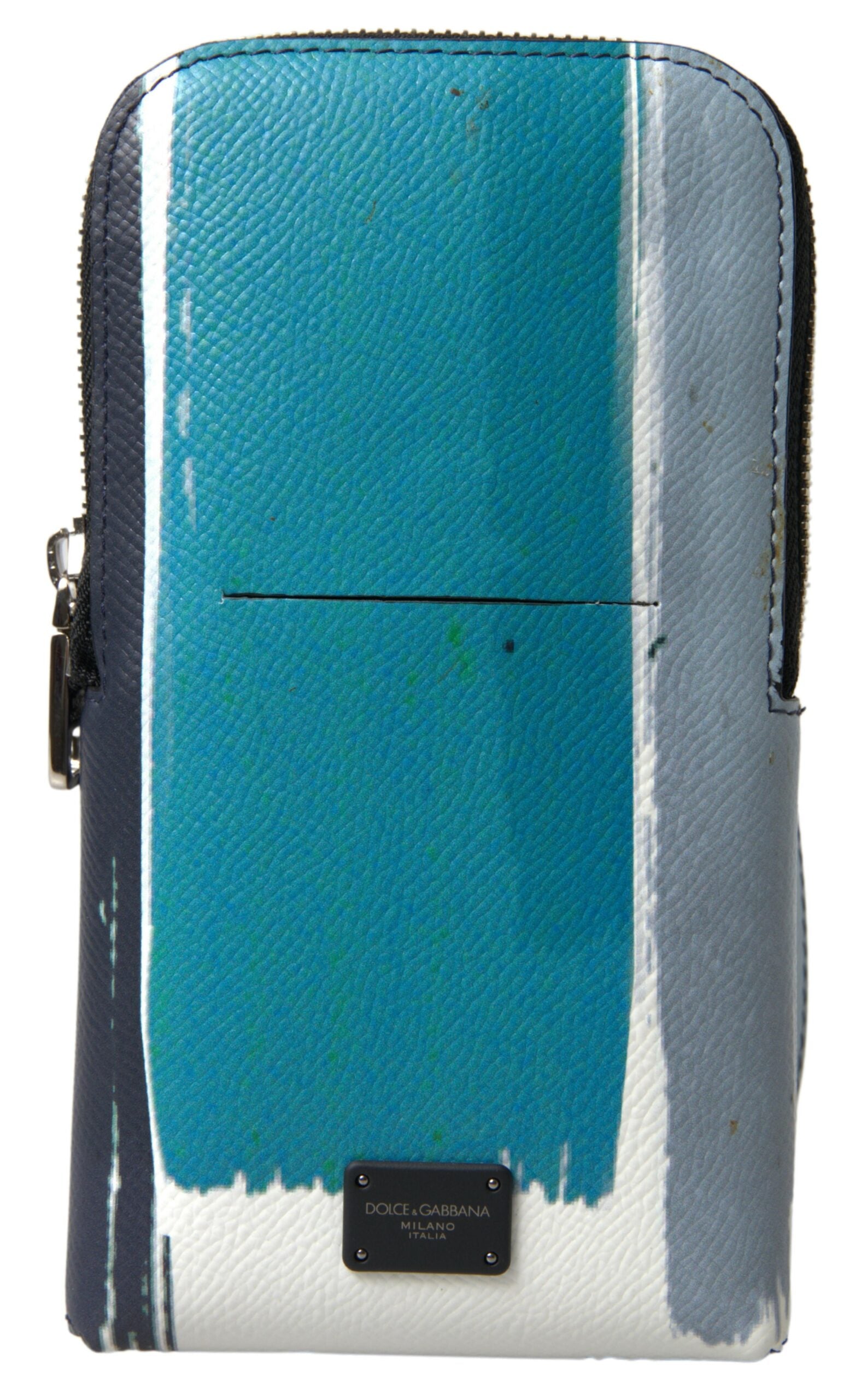 Dolce & Gabbana Blue Leather Phone Bag