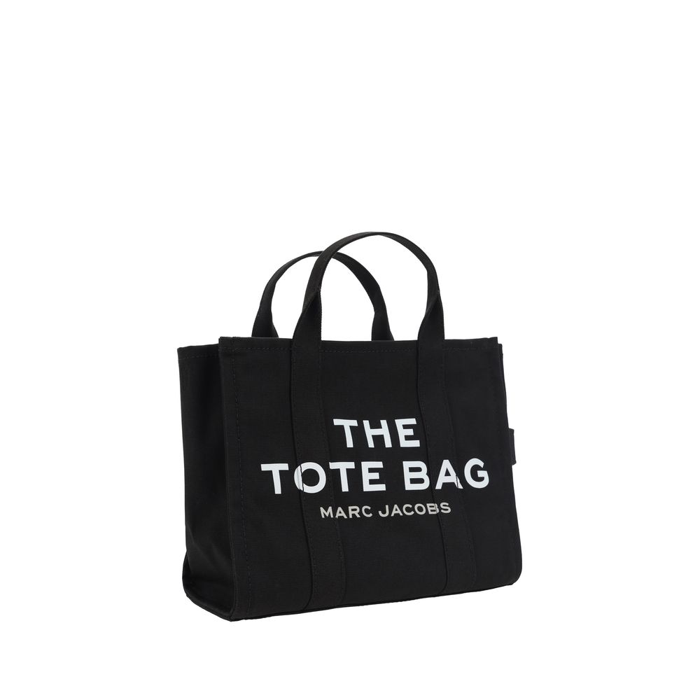 Marc Jacobs Black Cotton Medium Tote Bag