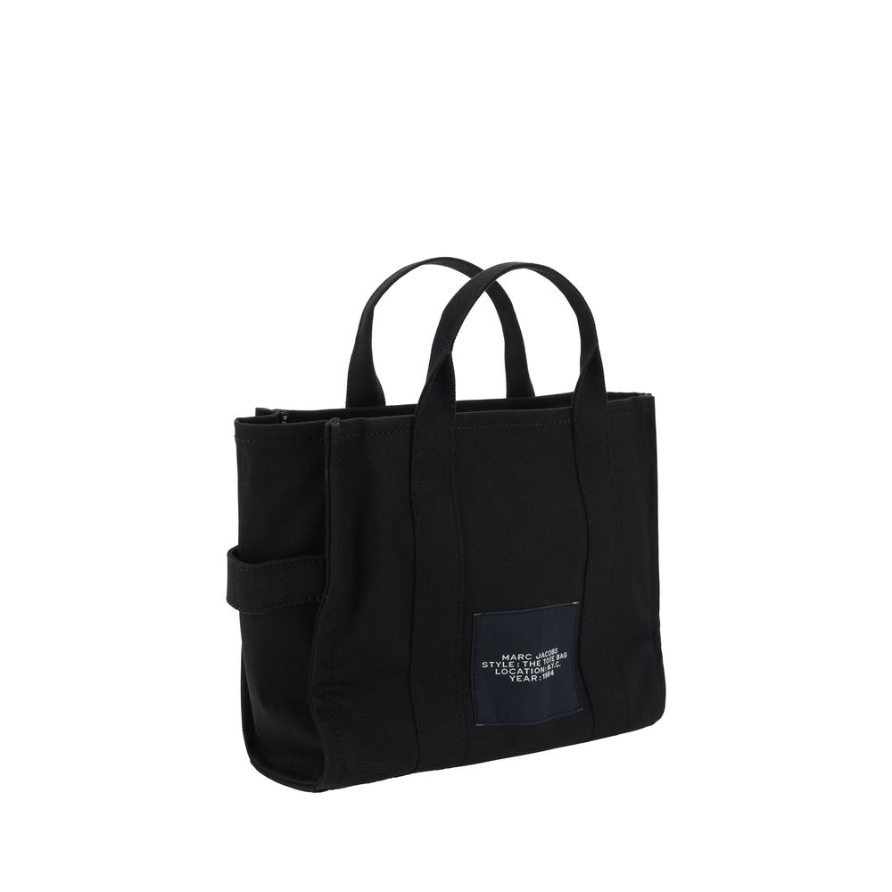 Marc Jacobs Black Cotton Medium Tote Bag
