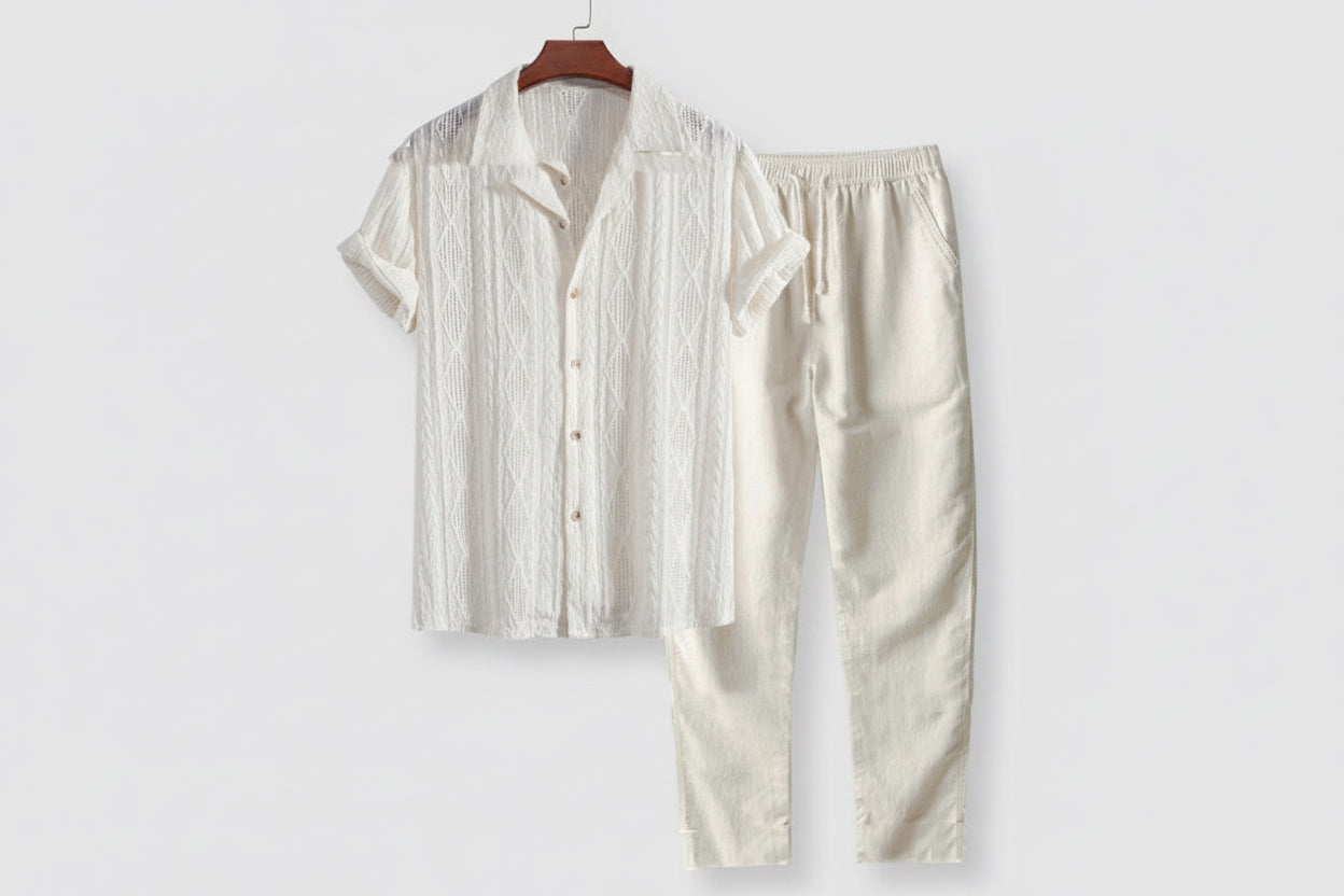 Loose Short Sleeve Shirt Trousers Suit Men Signvm Project