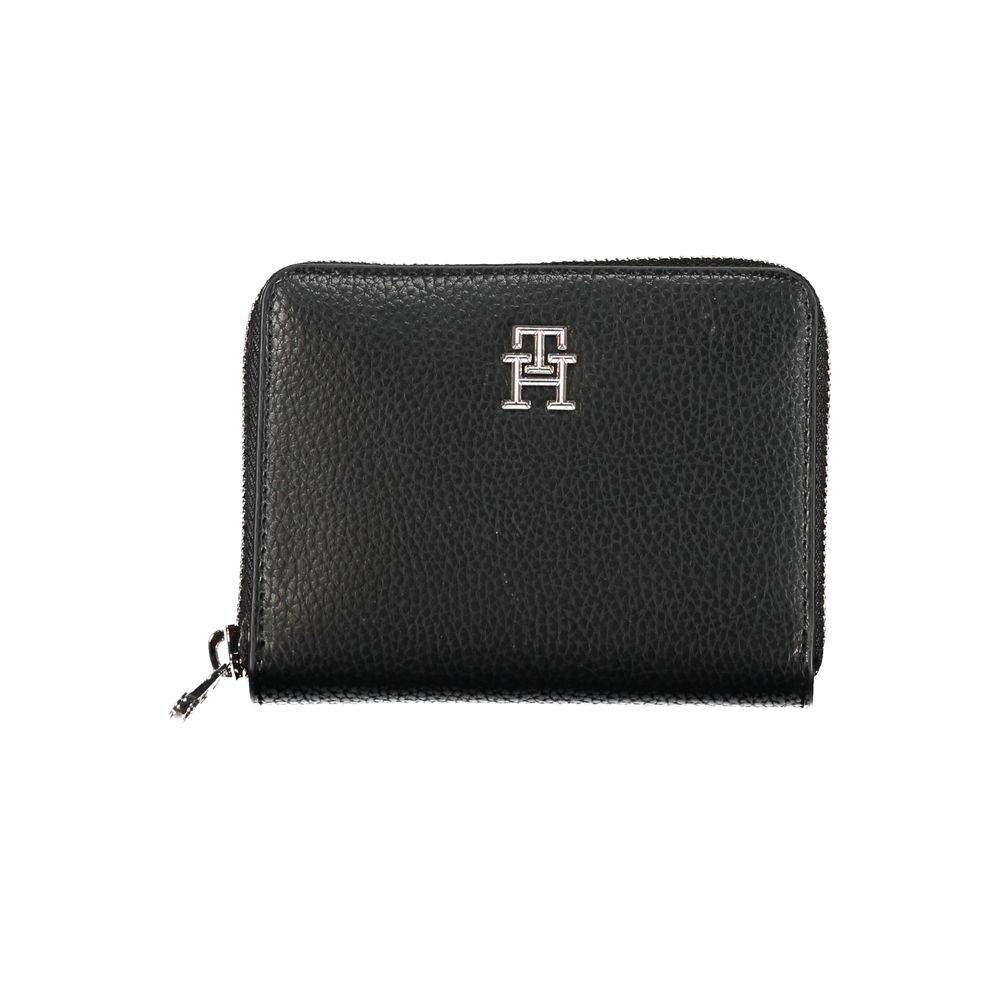 Tommy Hilfiger Black Polyurethane Wallet