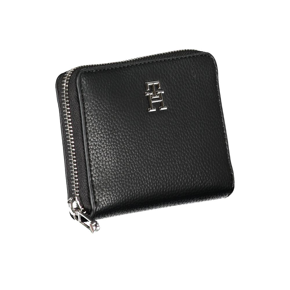 Tommy Hilfiger Black Polyurethane Wallet