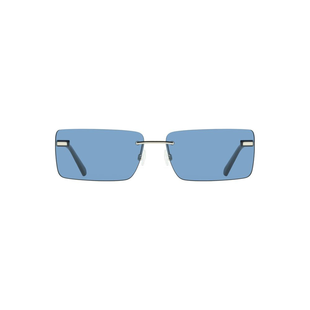 Calvin Klein Light Blue Metal Sunglasses