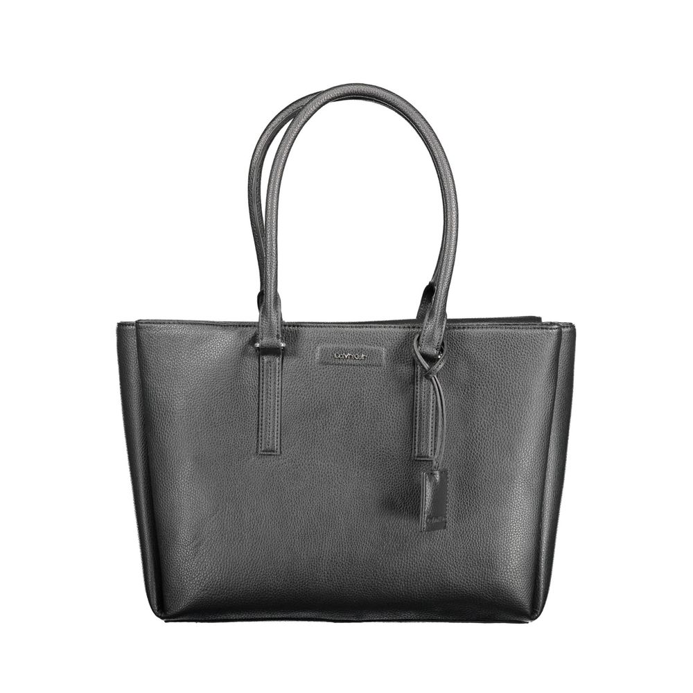 Calvin Klein Black Polyurethane Shoulder Bag