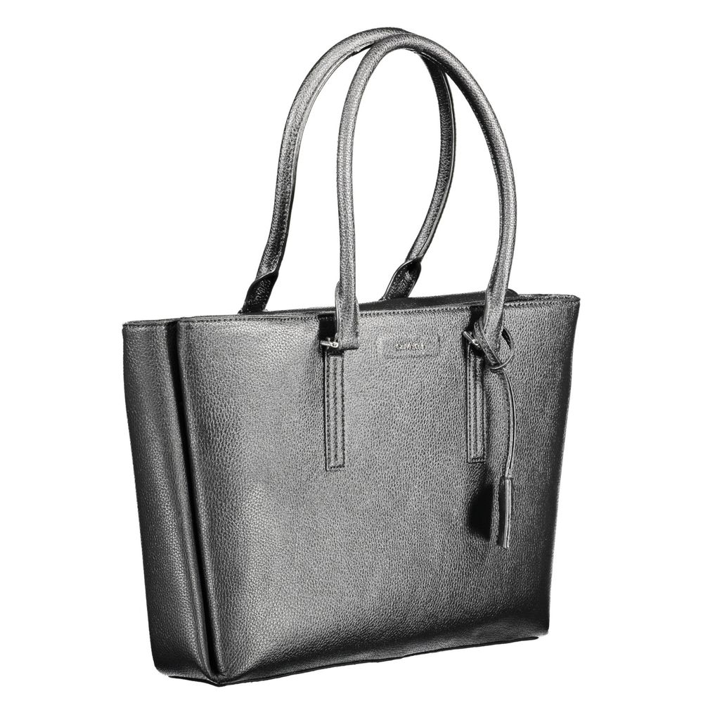 Calvin Klein Black Polyurethane Shoulder Bag