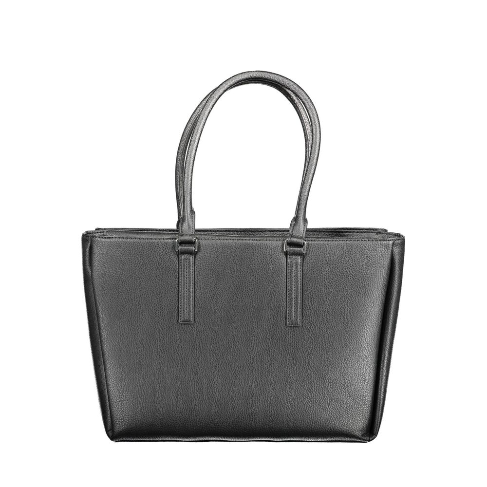 Calvin Klein Black Polyurethane Shoulder Bag