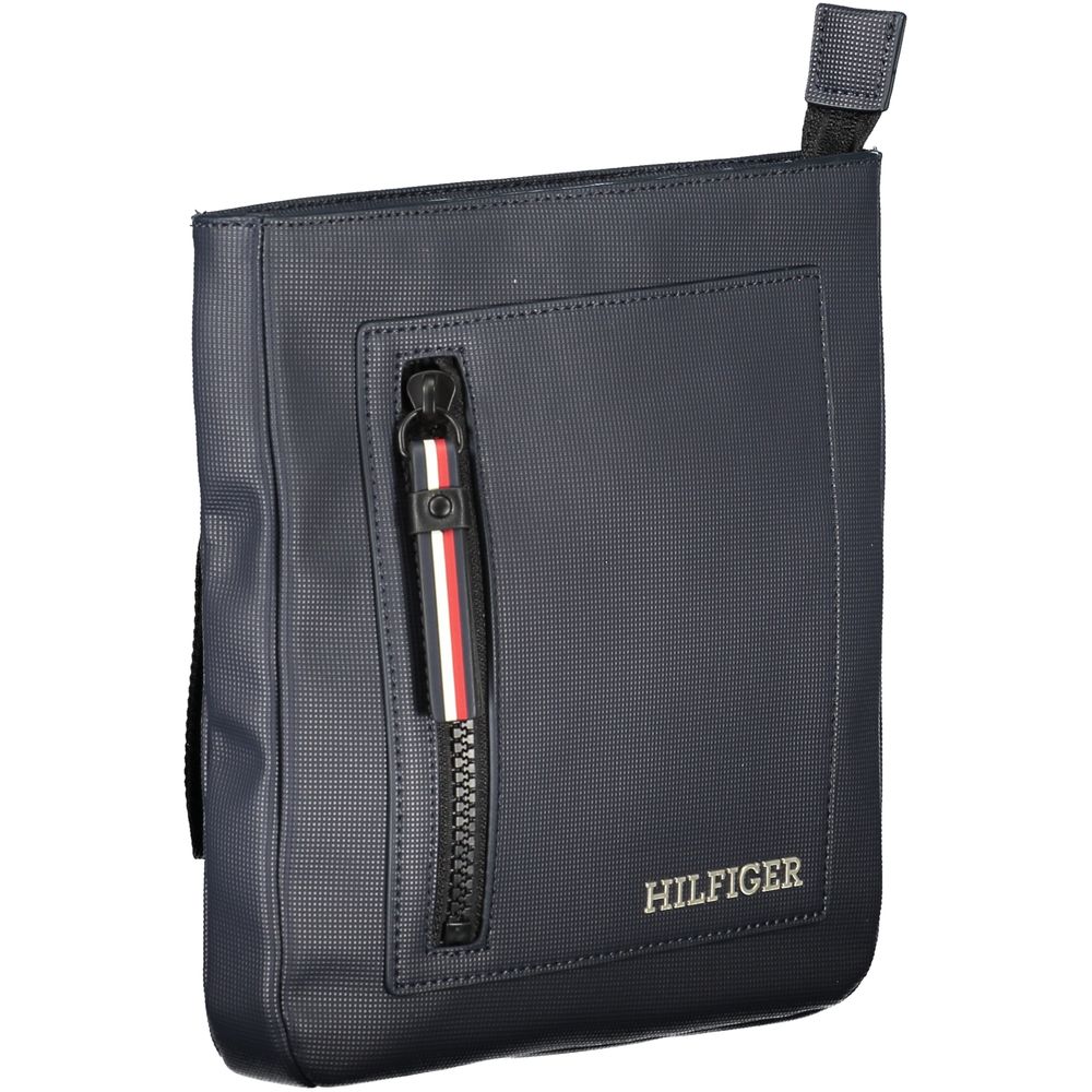 Tommy Hilfiger Blue Polyurethane Shoulder Bag