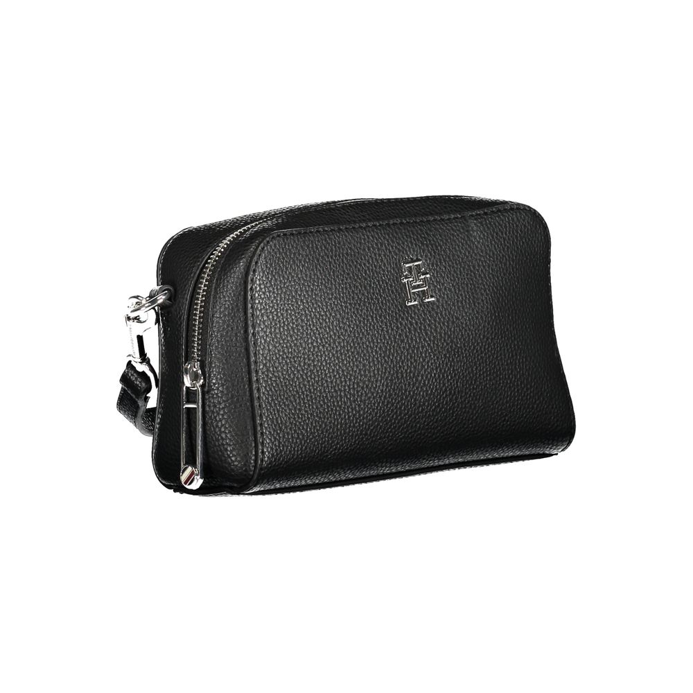 Tommy Hilfiger Black Polyurethane Shoulder Bag