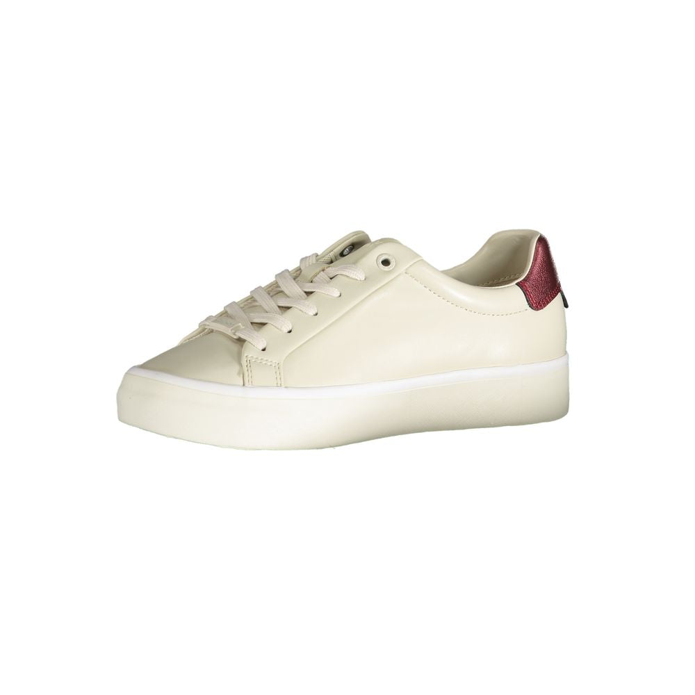 Calvin Klein Beige Leather Sneaker