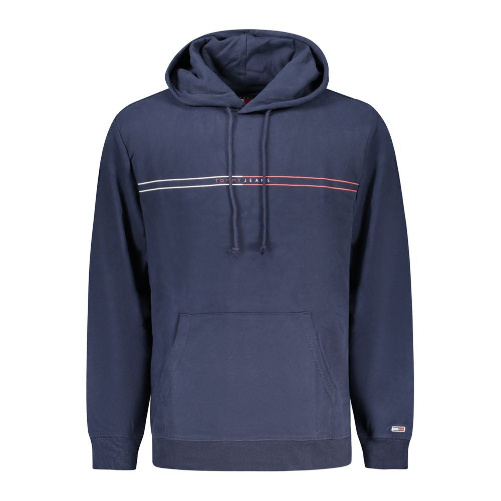 Tommy Hilfiger Blue Cotton Hooded Sweatshirt