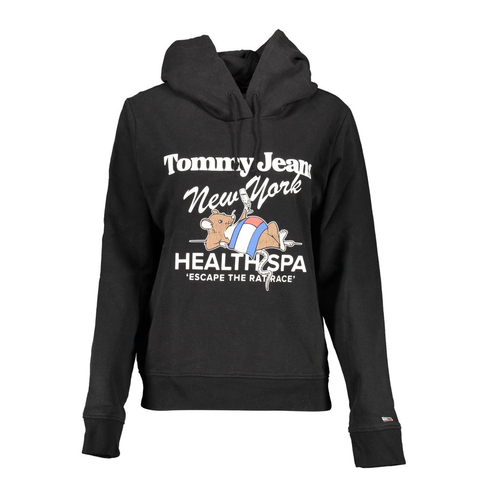 Tommy Hilfiger Black Cotton Hoodie