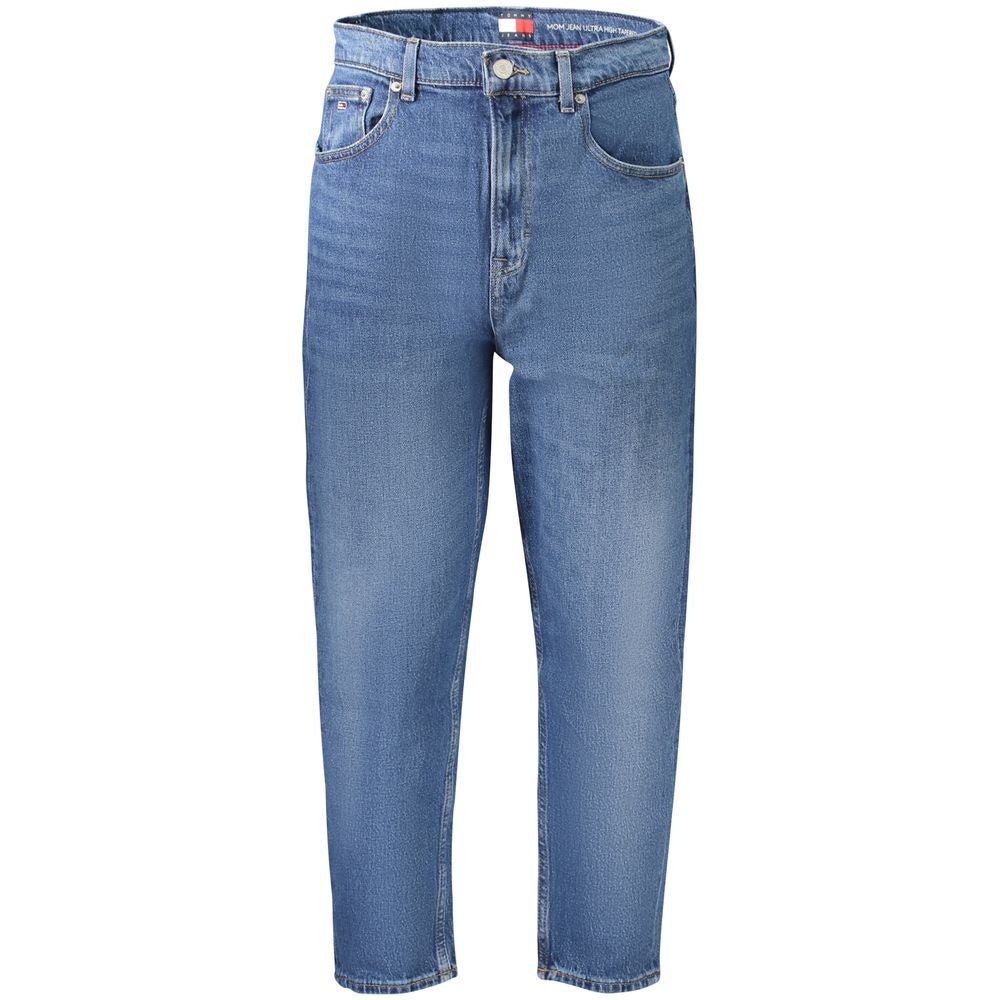 Tommy Hilfiger Blue Cotton Mom Jeans