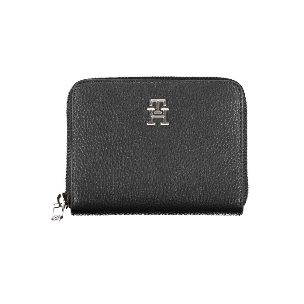 Tommy Hilfiger Black Polyurethane Wallet