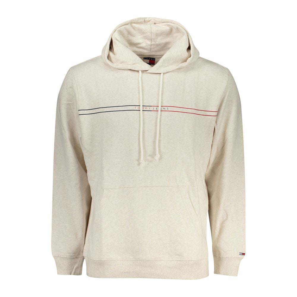 Tommy Hilfiger Beige Cotton Hooded Sweatshirt