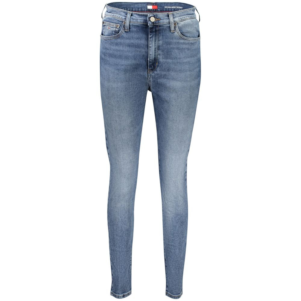 Tommy Hilfiger Blue Cotton High-Rise Skinny Jeans