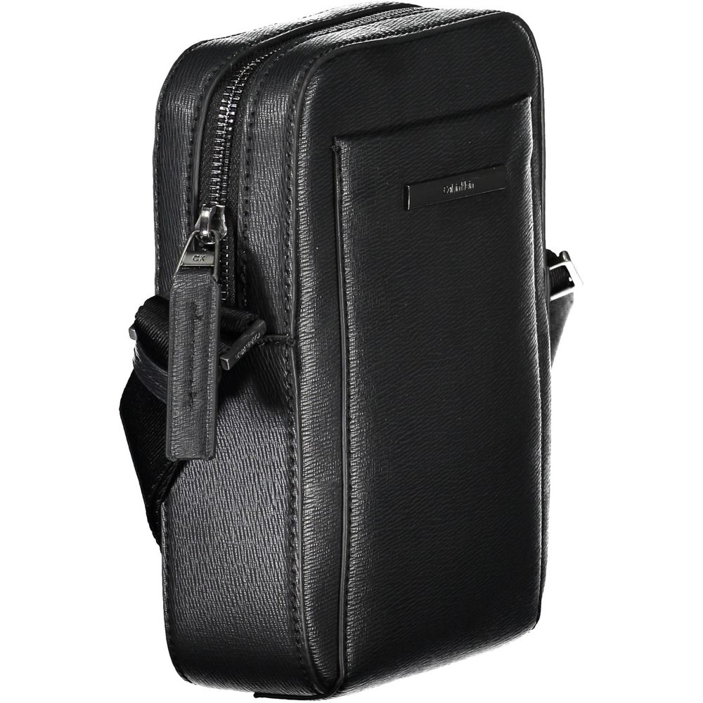 Calvin Klein Black Polyurethane Shoulder Bag