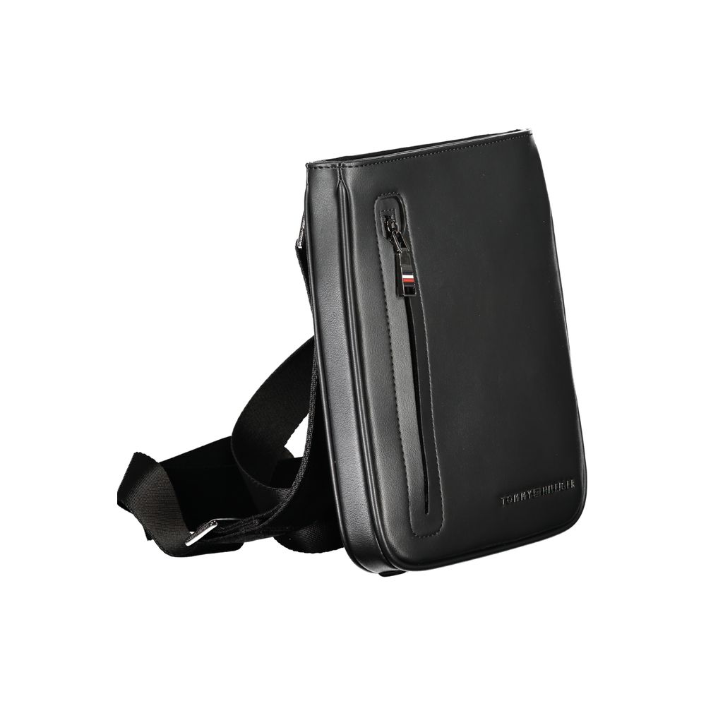Tommy Hilfiger Black Polyurethane Shoulder Bag