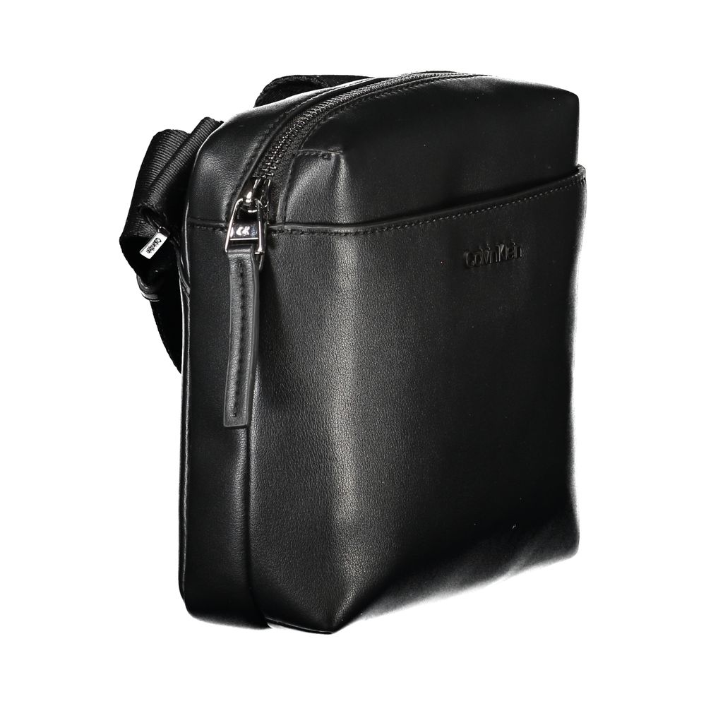 Calvin Klein Black Polyurethane Shoulder Bag