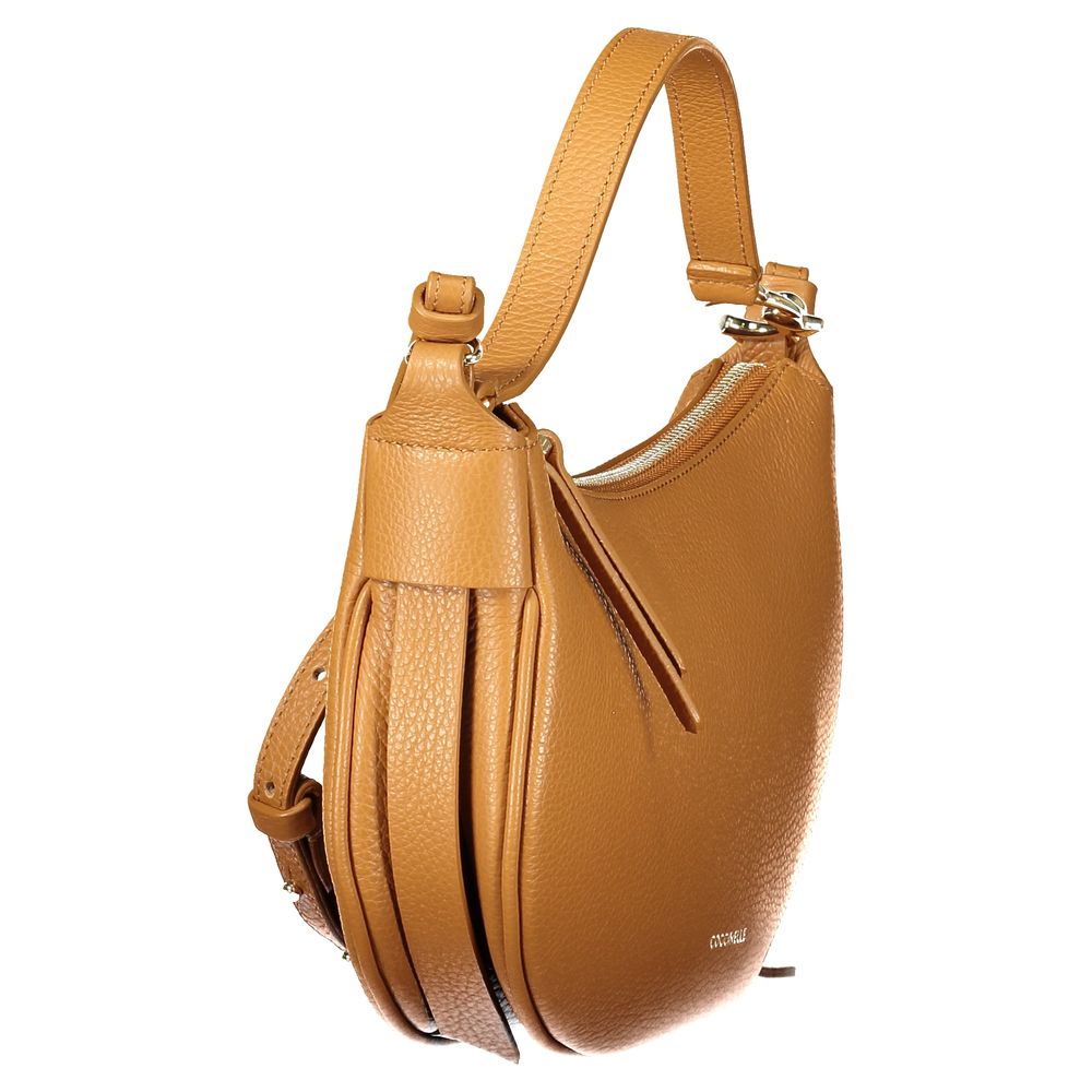 Coccinelle C-Easy Brown Leather Shoulder Bag