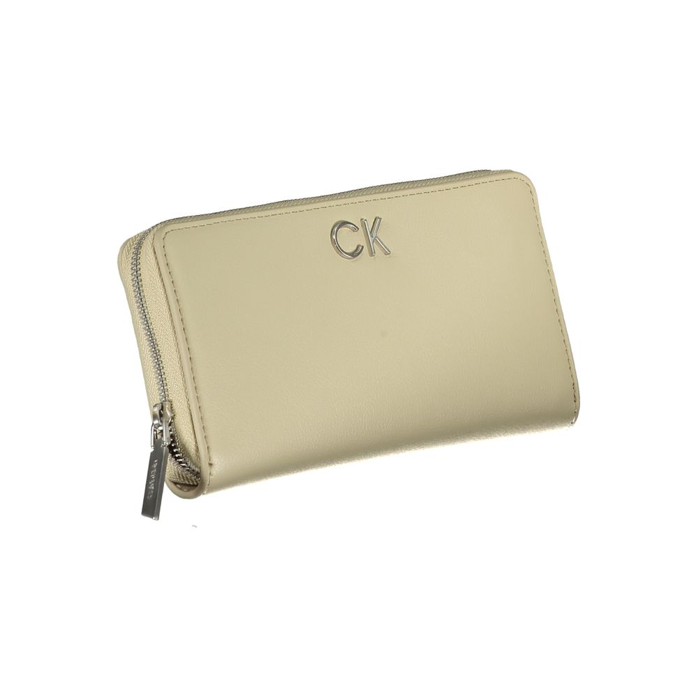Calvin Klein Beige Polyurethane Wallet