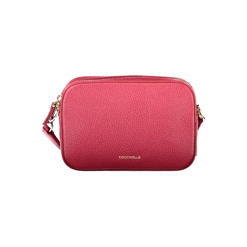 Coccinelle Red Leather Tebe Bag