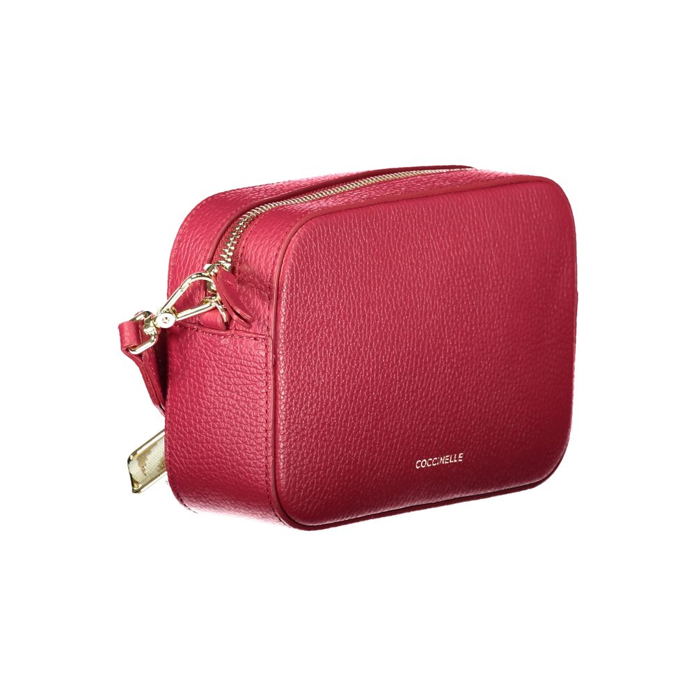 Coccinelle Red Leather Tebe Bag