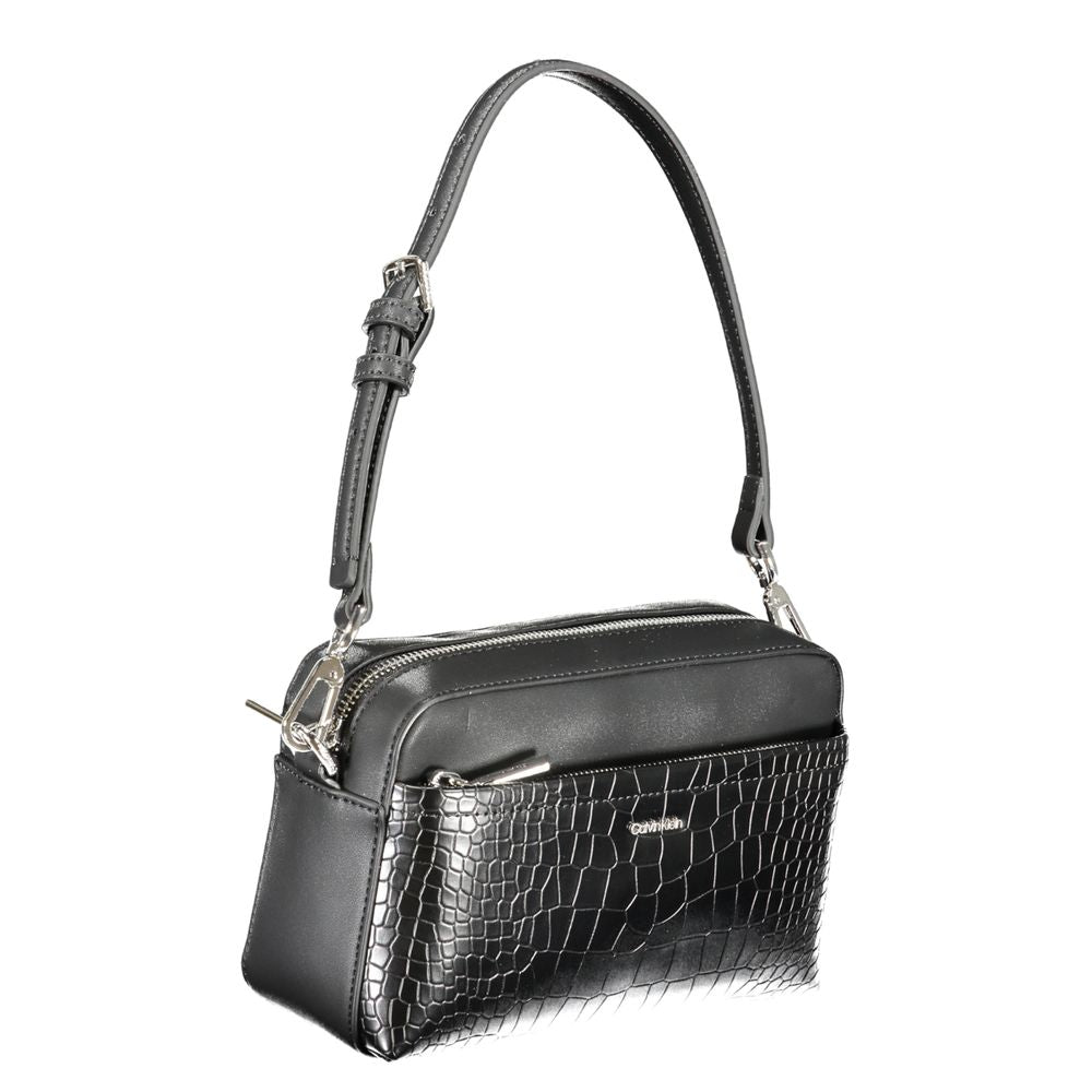 Calvin Klein Black Polyurethane Bag