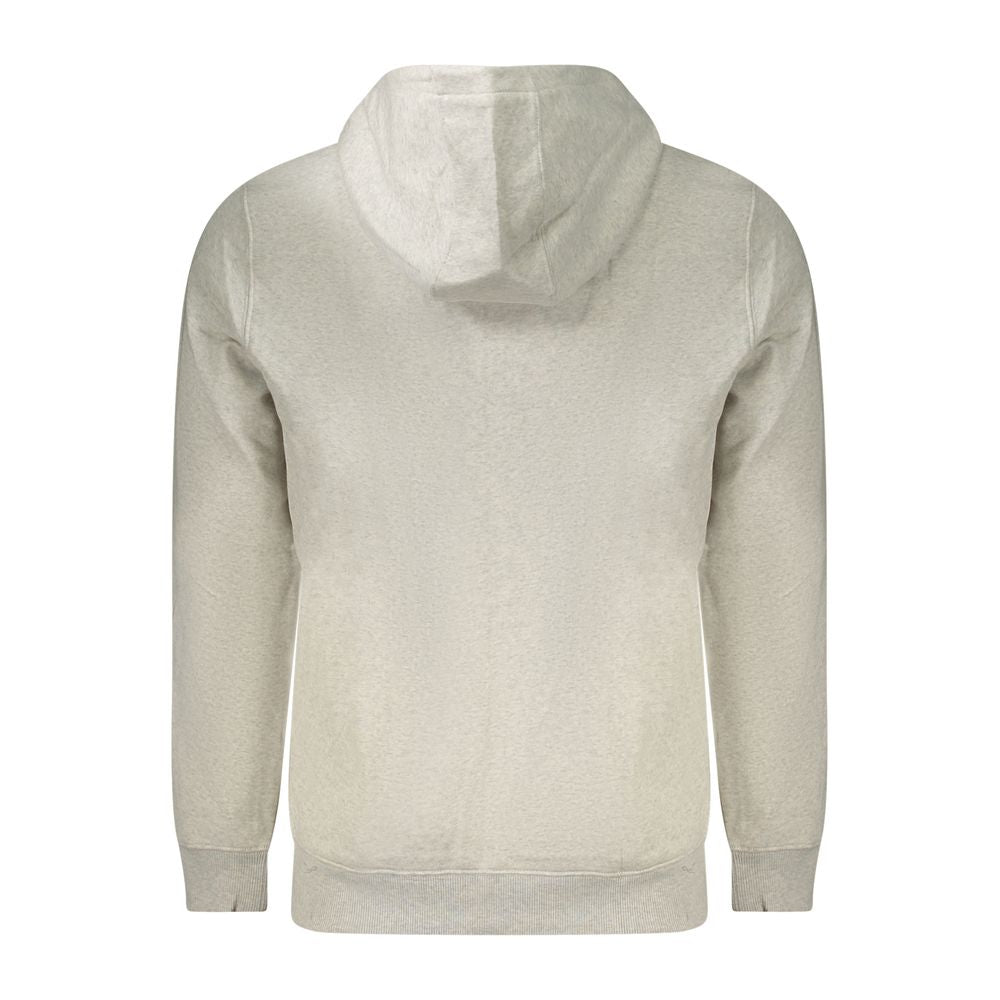 Tommy Hilfiger Gray Cotton Blend Logo Zip Hoodie