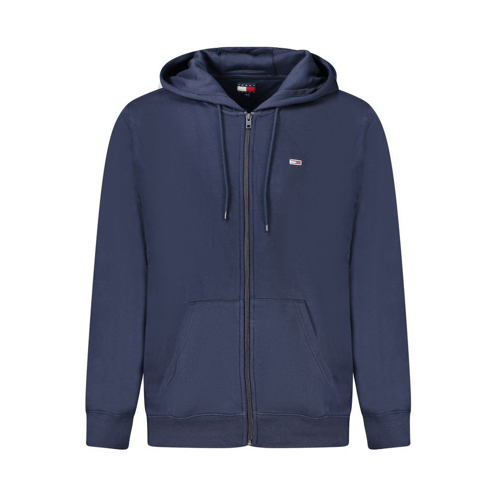 Tommy Hilfiger Blue Cotton-Blend Zip Hoodie
