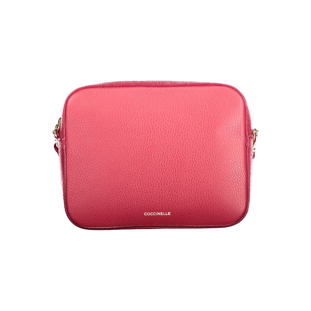 Coccinelle Red Leather Tebe Bag