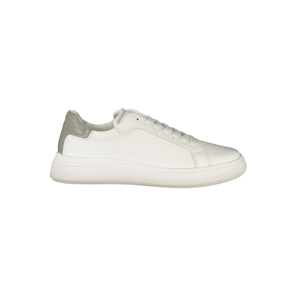Calvin Klein White Polyurethane Sneaker