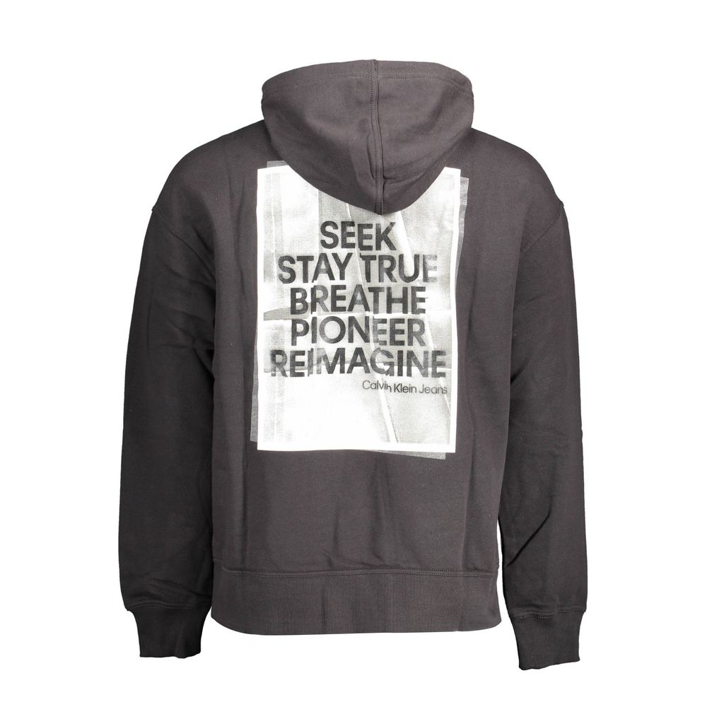 Calvin Klein Black Cotton Hoodie