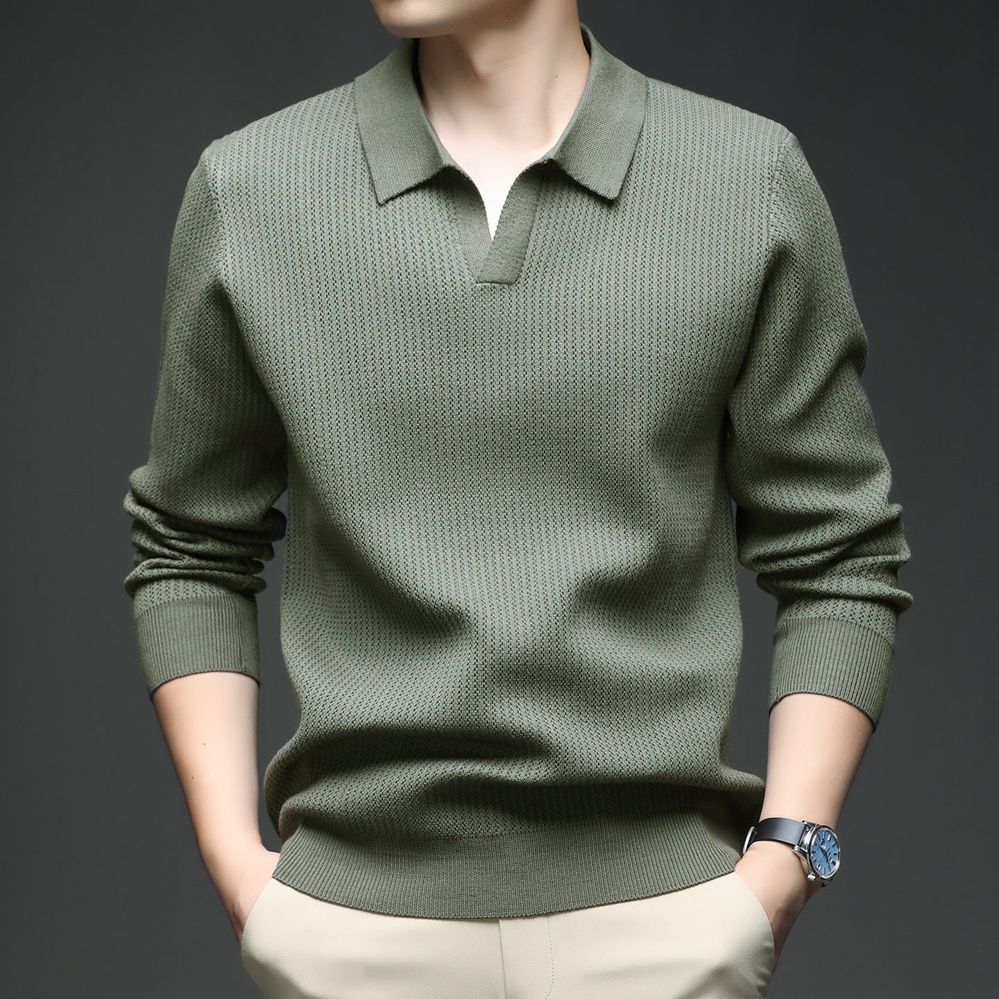 Men's Autumn Simple Casual All-match Loose Inner Wear Bottoming Shirt Sweater Signvm Project