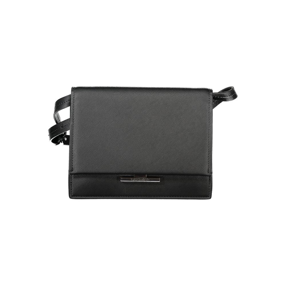 Calvin Klein Black Polyurethane Shoulder Bag