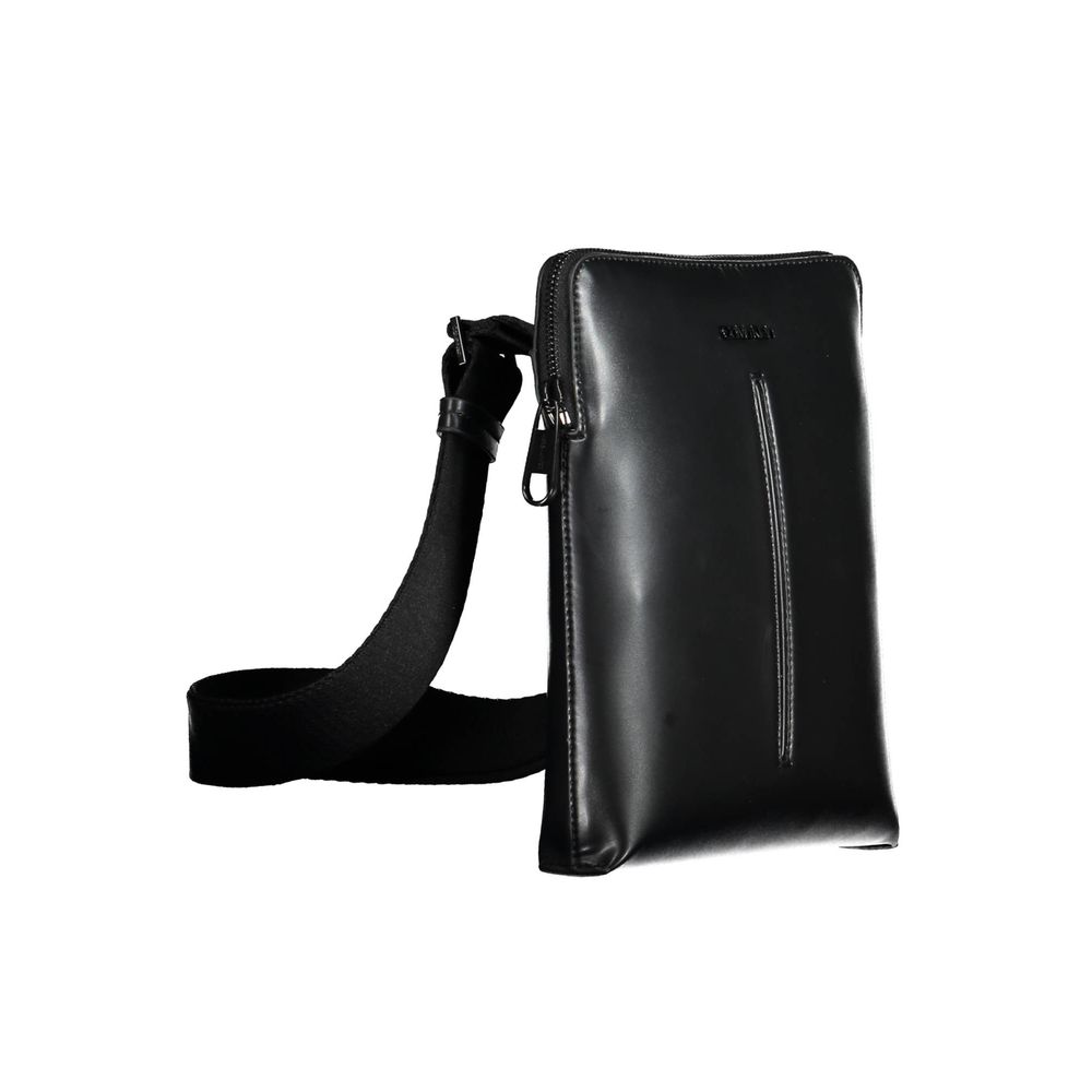 Calvin Klein Black Polyurethane Shoulder Bag
