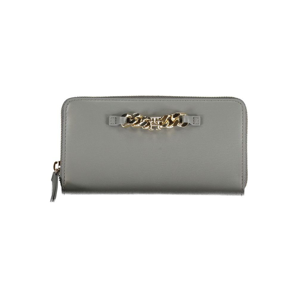 Tommy Hilfiger Grey Polyurethane Wallet