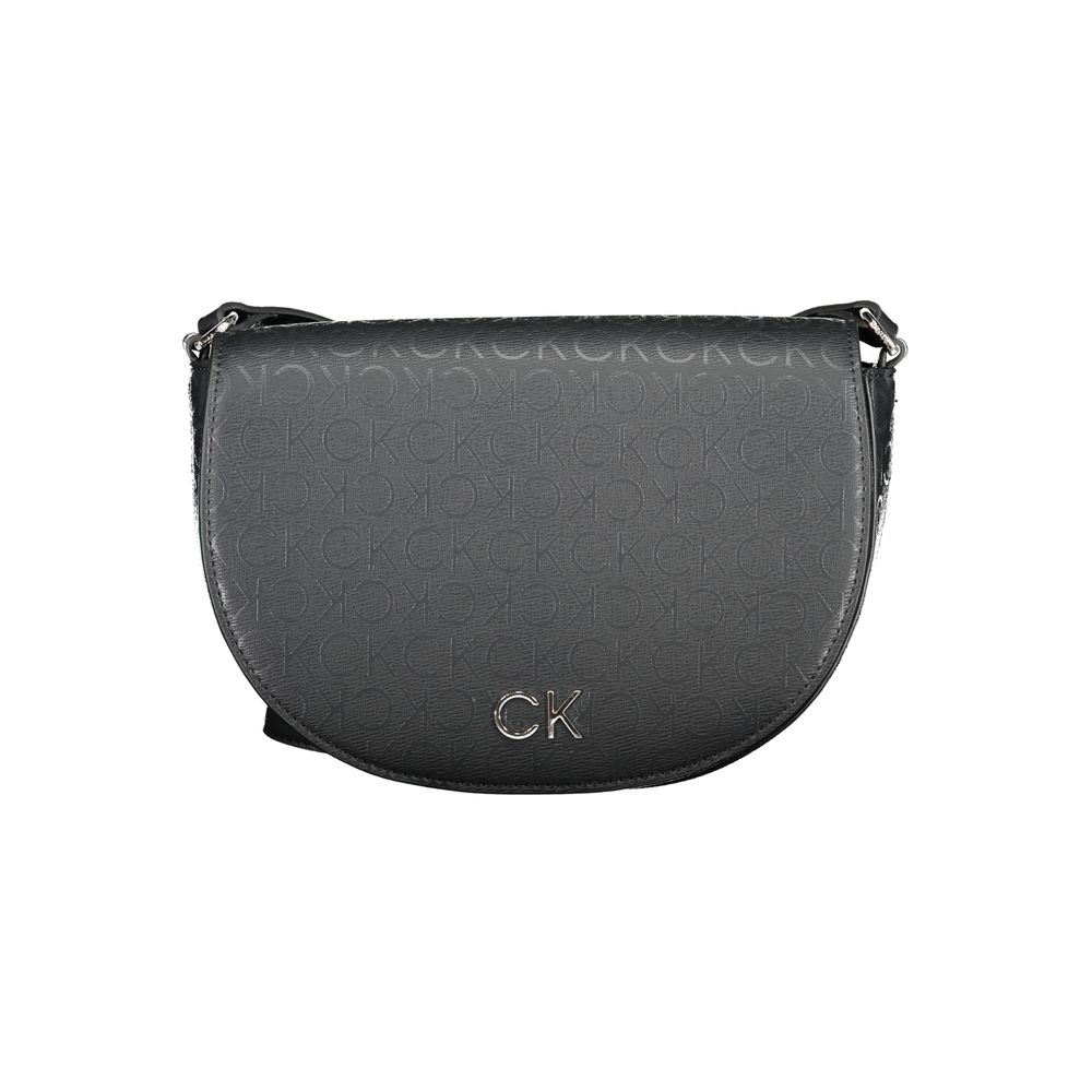 Calvin Klein Black Polyurethane Shoulder Bag