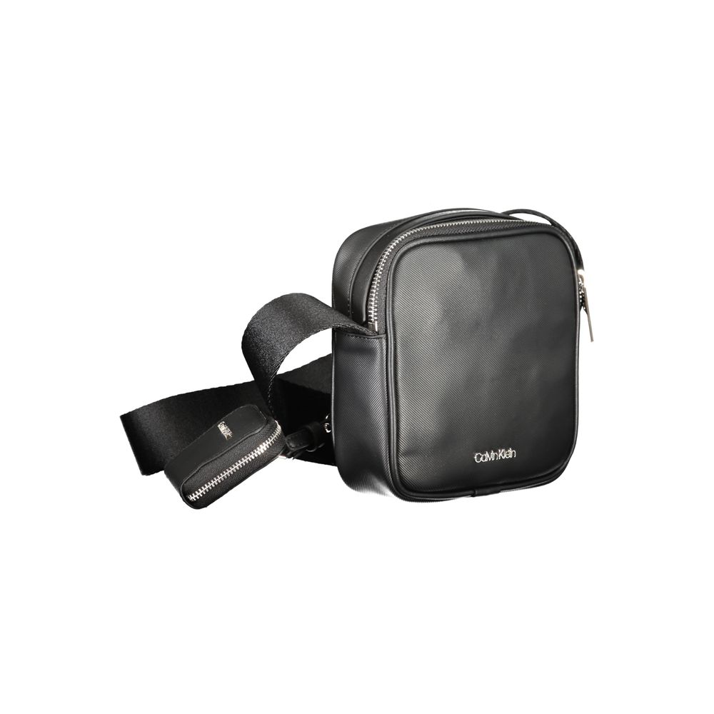 Calvin Klein Black Polyurethane Shoulder Bag