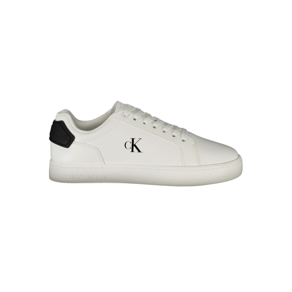 Calvin Klein White Polyurethane Sneaker