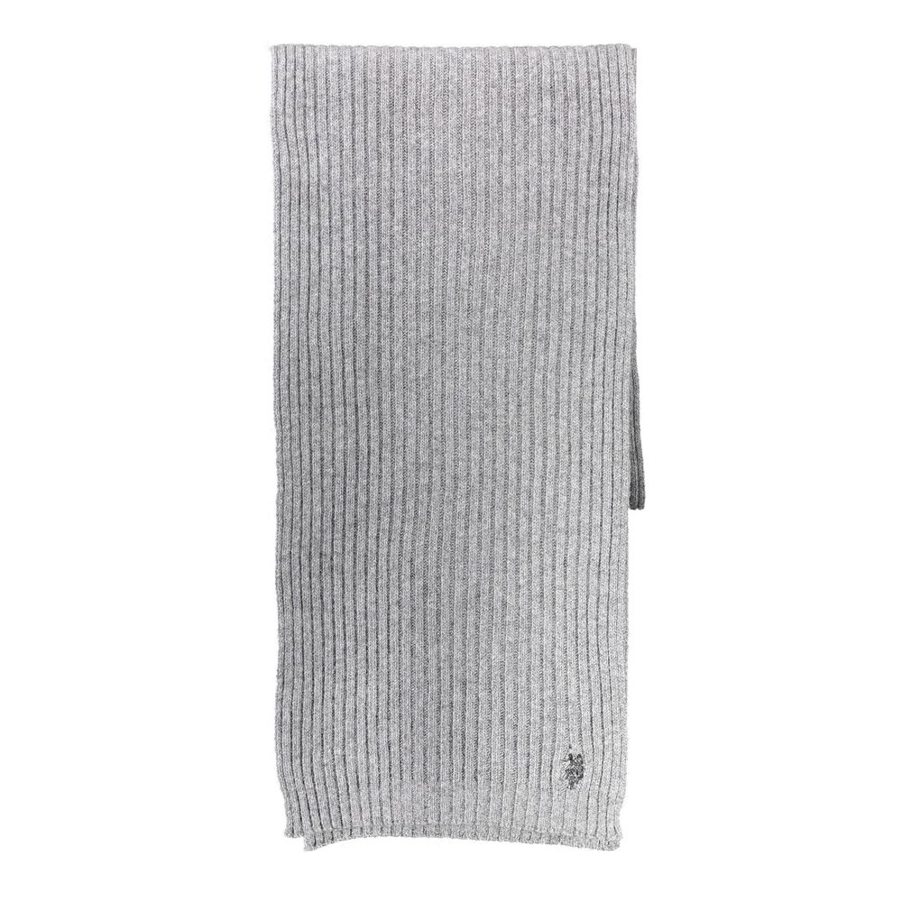 U.S. POLO ASSN. Grey Wool Scarf